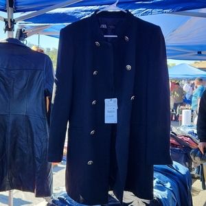 Black Zara coat size xl